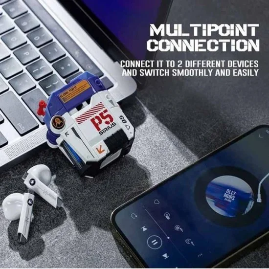 Gravastar Sirius P5 TWS Defense Mecha Wireless Gaming Earbuds P5 &ndash; Blue